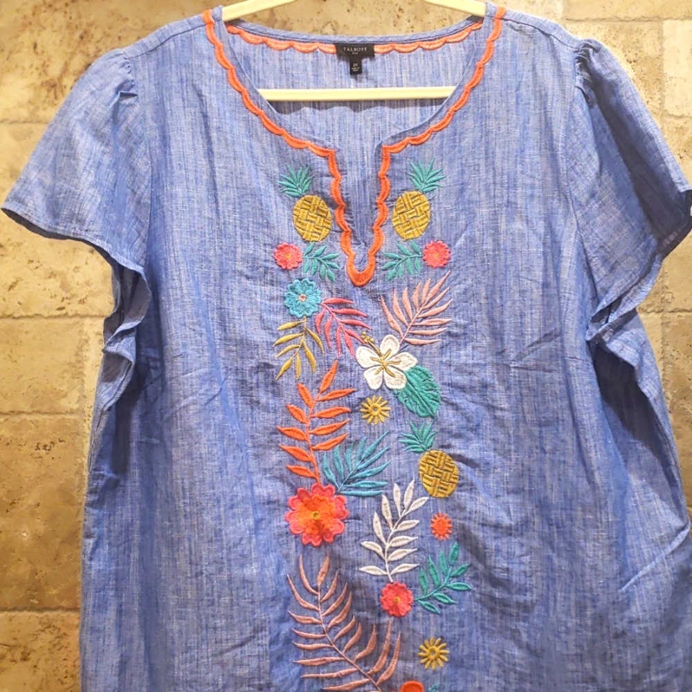 TALBOTS TOP PLUS 2X